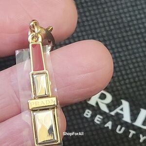 Prada Gold Pendant Charm NWOT